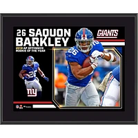 Saquon Barkley New York Giants 2018 Offensive Rookie of the Year 10.5" x 13" Sublimated Plaque