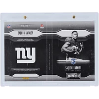 Saquon Barkley New York Giants Autographed 2018 Panini Playbook Relic Booklet #204 #81/99 Rookie Card