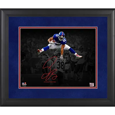 Lids Saquon Barkley New York Giants Fanatics Authentic Autographed 11 x  14 Reaching Spotlight Photograph