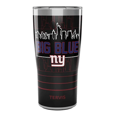 Tervis Giants de New York 20oz. Grand gobelet en acier inoxydable avec couvercle coulissant bleu