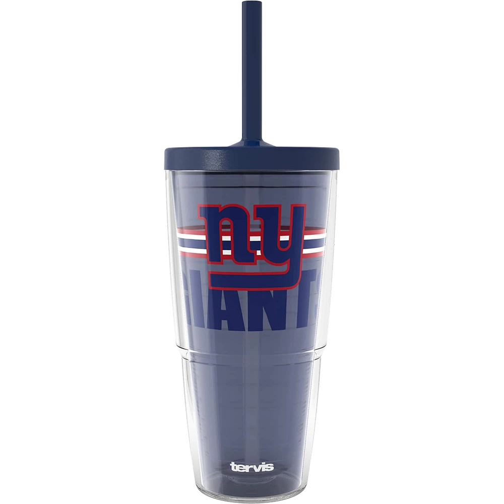 Gobelet classique Tervis New York Giants de 24 oz avec couvercle à paille Go the Distance