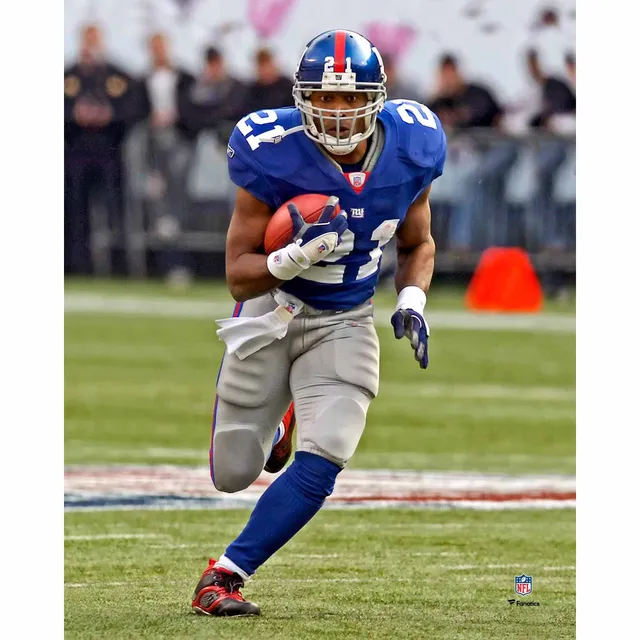 Tiki Barber Autographed New York Giants 8x10 Hurdling PF Photo