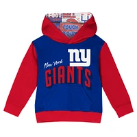 Ensemble sweat à capuche et pantalon en polaire pour tout-petits Royal New York Giants Coin Toss