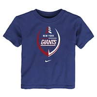 Toddler Nike Royal New York Giants Icon Wordmark - T-Shirt