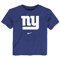 T-shirt Nike Royal New York Giants Logo pour tout-petit