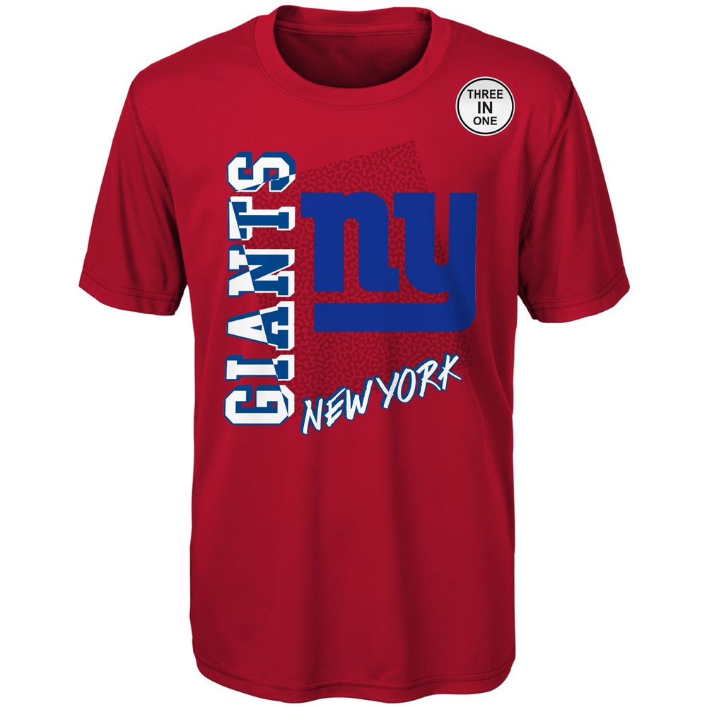 Outerstuff Toddler Red/Royal New York Giants For the Love of Game - T-Shirt  Combo Set