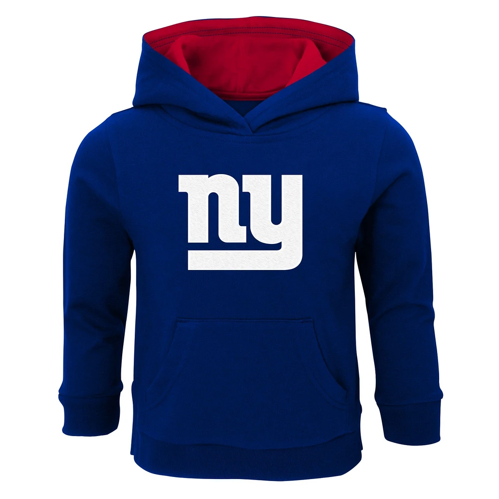 Toddler Royal New York Giants Prime Pullover Hoodie