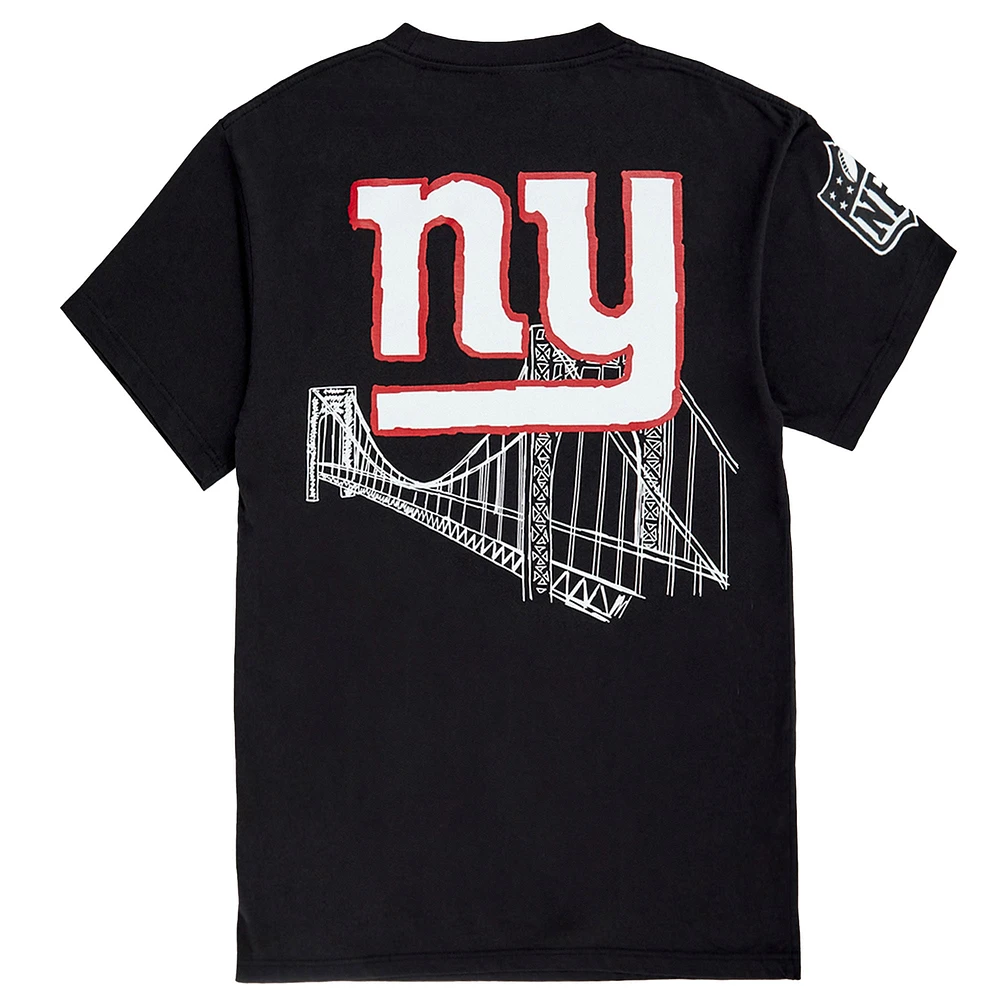 Unisex Black New York Giants x Aleali May T-Shirt