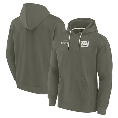 Unisex Fanatics Olive New York Giants Elements Super Soft Fleece Pullover Hoodie