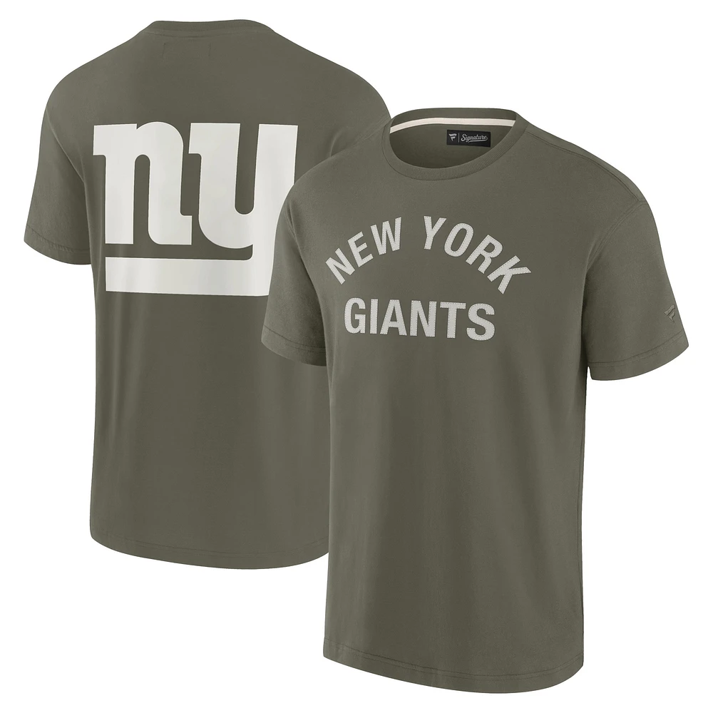 T-shirt unisexe Fanatics Olive New York Giants Elements super doux à manches courtes