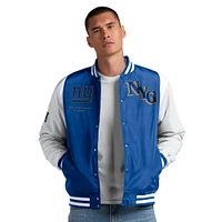 Veste unisexe à boutons-pression Fanatics Royal New York Giants Elements Elite