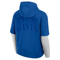 Sweat à capuche unisexe Fanatics Royal New York Giants Sleek Elements