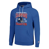 Sweat à capuche unisexe Hommage Royal New York Giants Hyperlocal Raglan