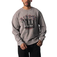 Sweat-shirt unisexe The Wild Collective gris New York Giants en détresse