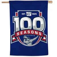 WinCraft New York Giants 100e saison 28" x 40" bannière verticale unilatérale