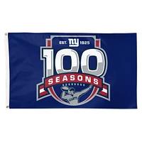 WinCraft New York Giants 100e saison 3' x 5' Drapeau de luxe unilatéral