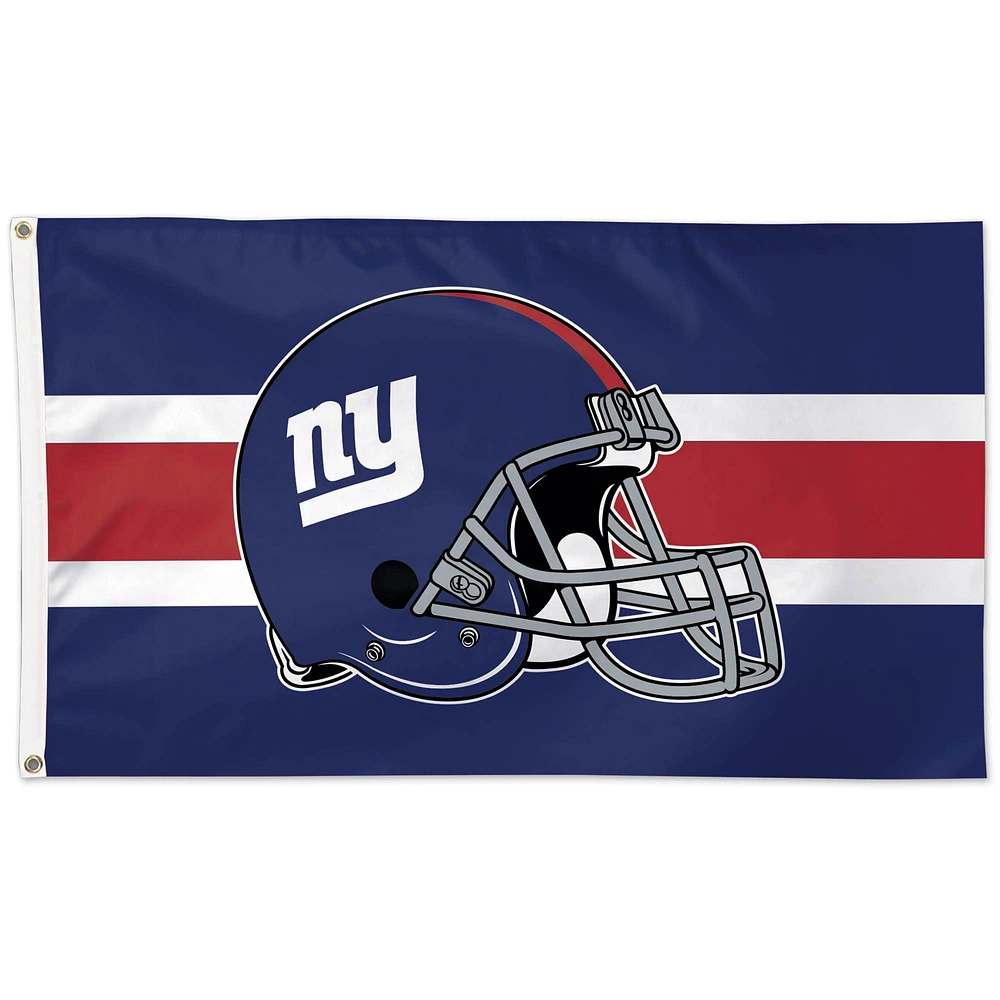 Casque WinCraft New York Giants 3' x 5' Deluxe - Drapeau simple face