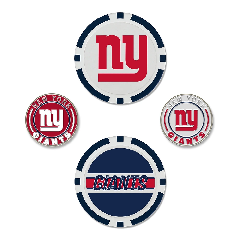 WinCraft New York Giants 4-Pack Ball Markers Set