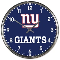 WinCraft New York Giants Chrome Wall Clock