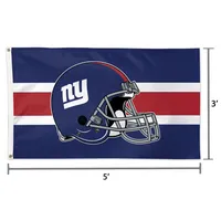 WinCraft New York Giants Single-Sided 3' x 5' Deluxe Helmet Flag