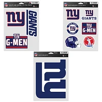 WinCraft New York Giants Three-Pack Fan Decal Set