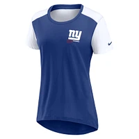 Women's Nike  Royal New York Giants Performance Fashion T-Shirt