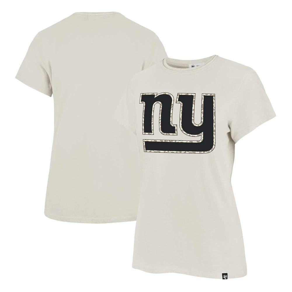 Women's '47 Cream New York Giants Panthera Frankie T-Shirt