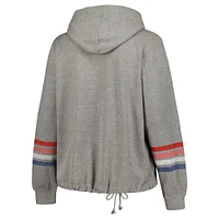 Women's '47 Heather Gray New York Giants Plus Upland Bennett Pullover Hoodie