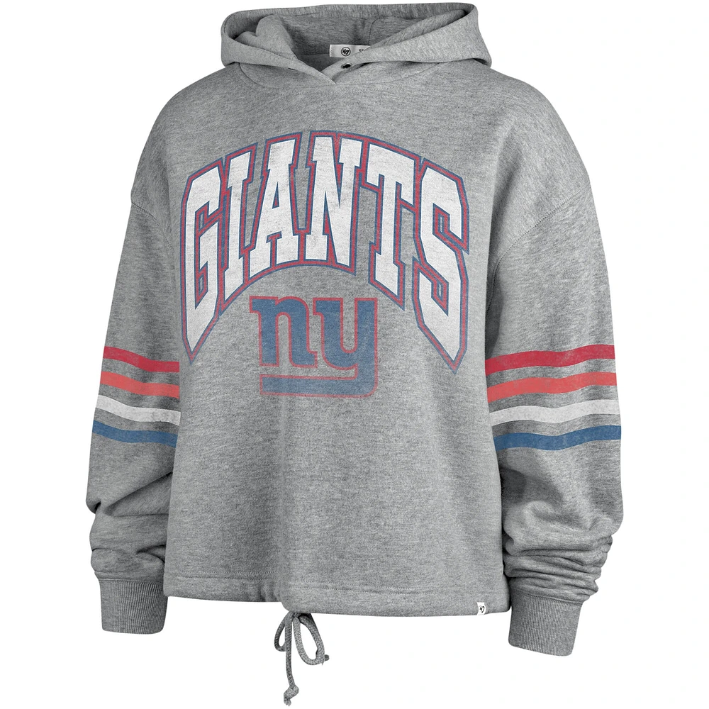 Sweat à capuche '47 Heather Grey New York Giants Upland Bennett pour femmes