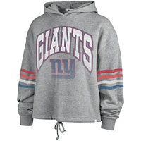 Women's '47 Heather Gray New York Giants Upland Bennett Pullover Hoodie