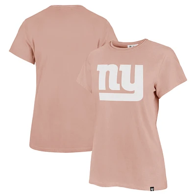 T-shirt rose clair Premier Frankie '47 pour femme des New York Giants