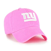 Women's '47 Pink New York Giants Bright Side Clean Up Adjustable Hat