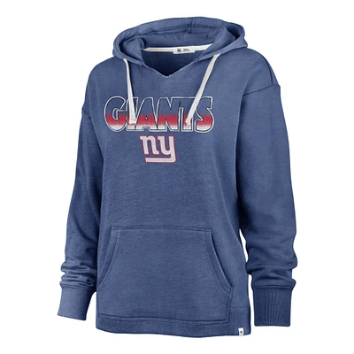 Sweat à capuche couleur Rise Kennedy '47 Royal New York Giants pour femme