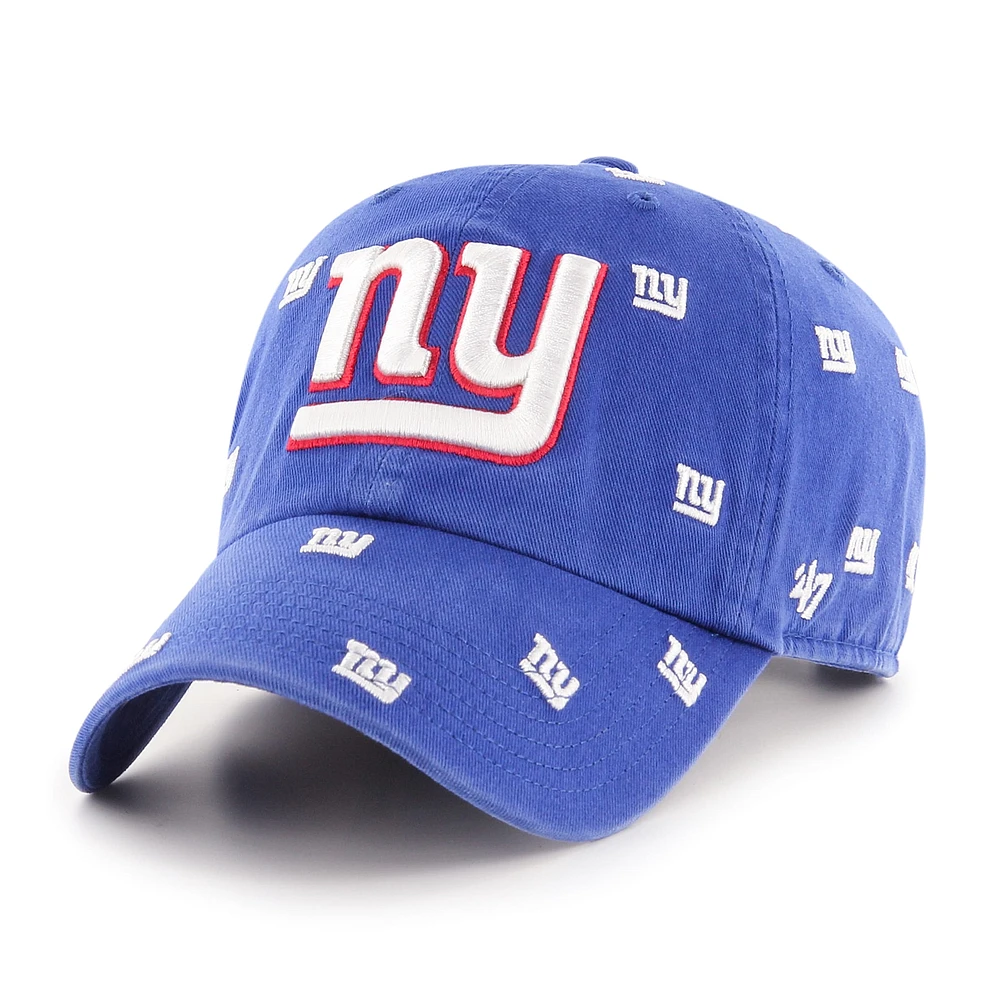 Casquette réglable '47 Royal New York Giants Confetti Clean Up pour femme