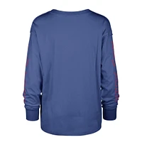 Women's '47 Royal New York Giants Tom Cat Lightweight Long Sleeve T-Shirt