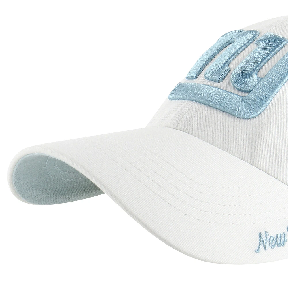 Casquette réglable '47 blanche New York Giants Ballpark Cheer Clean Up pour femmes