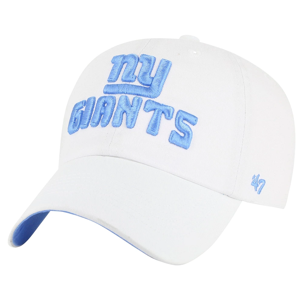 Casquette ajustable Luminace Clean Up des New York Giants '47 blanche pour femme