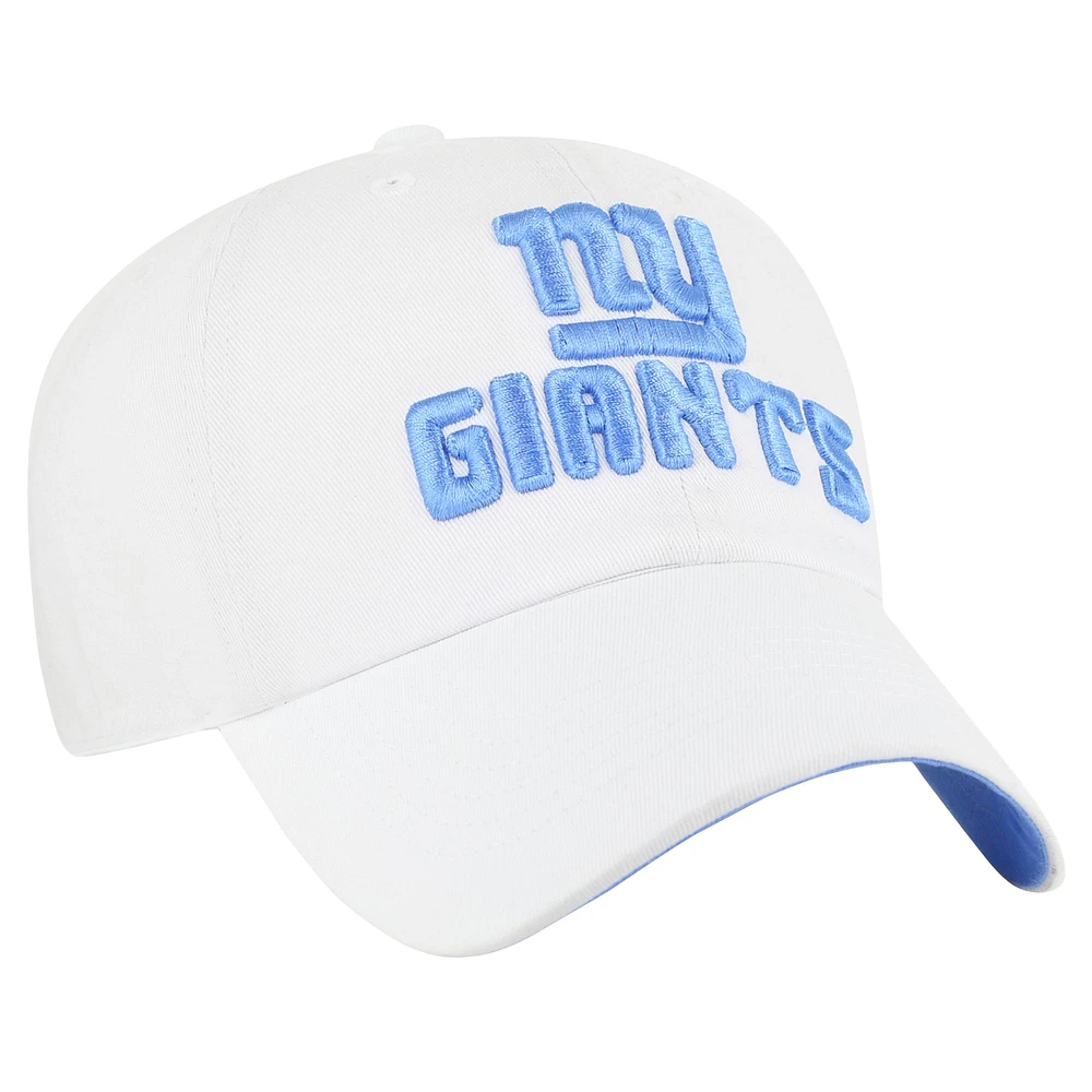 Casquette ajustable Luminace Clean Up des New York Giants '47 blanche pour femme