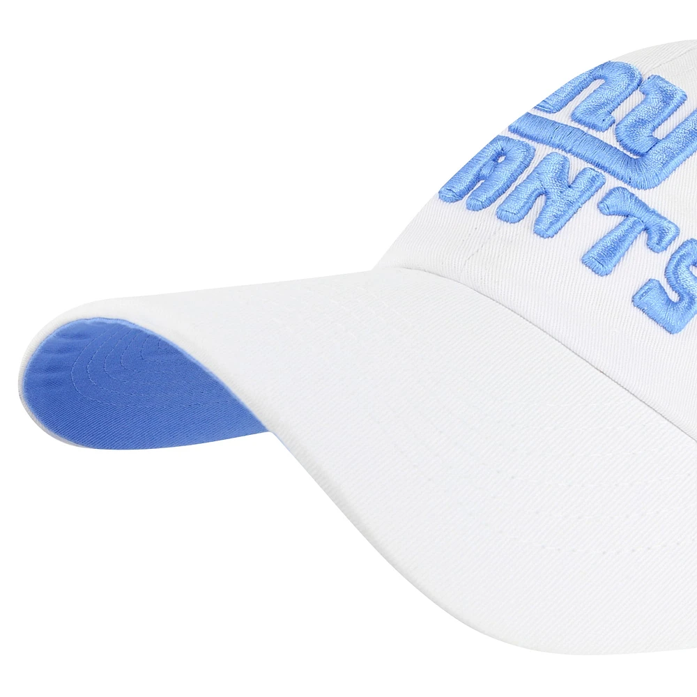 Women's '47  White New York Giants Luminace Clean Up Adjustable Hat