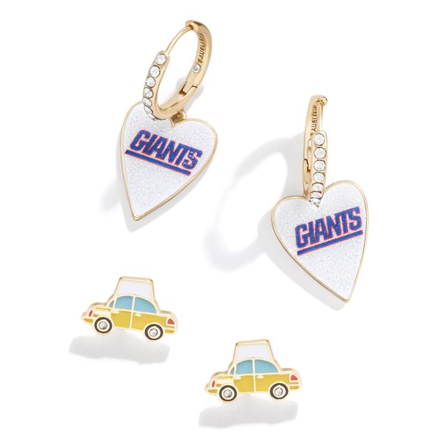 Ensemble de boucles d'oreilles pour femme BaubleBar Gold New York Giants Team