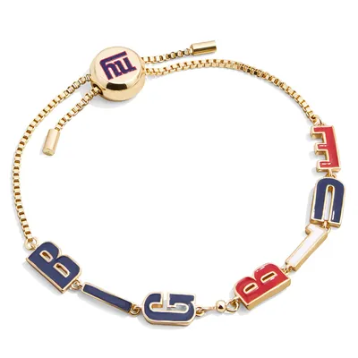 Women's Baublebar New York Giants Paperclip Chain Necklace in Gold