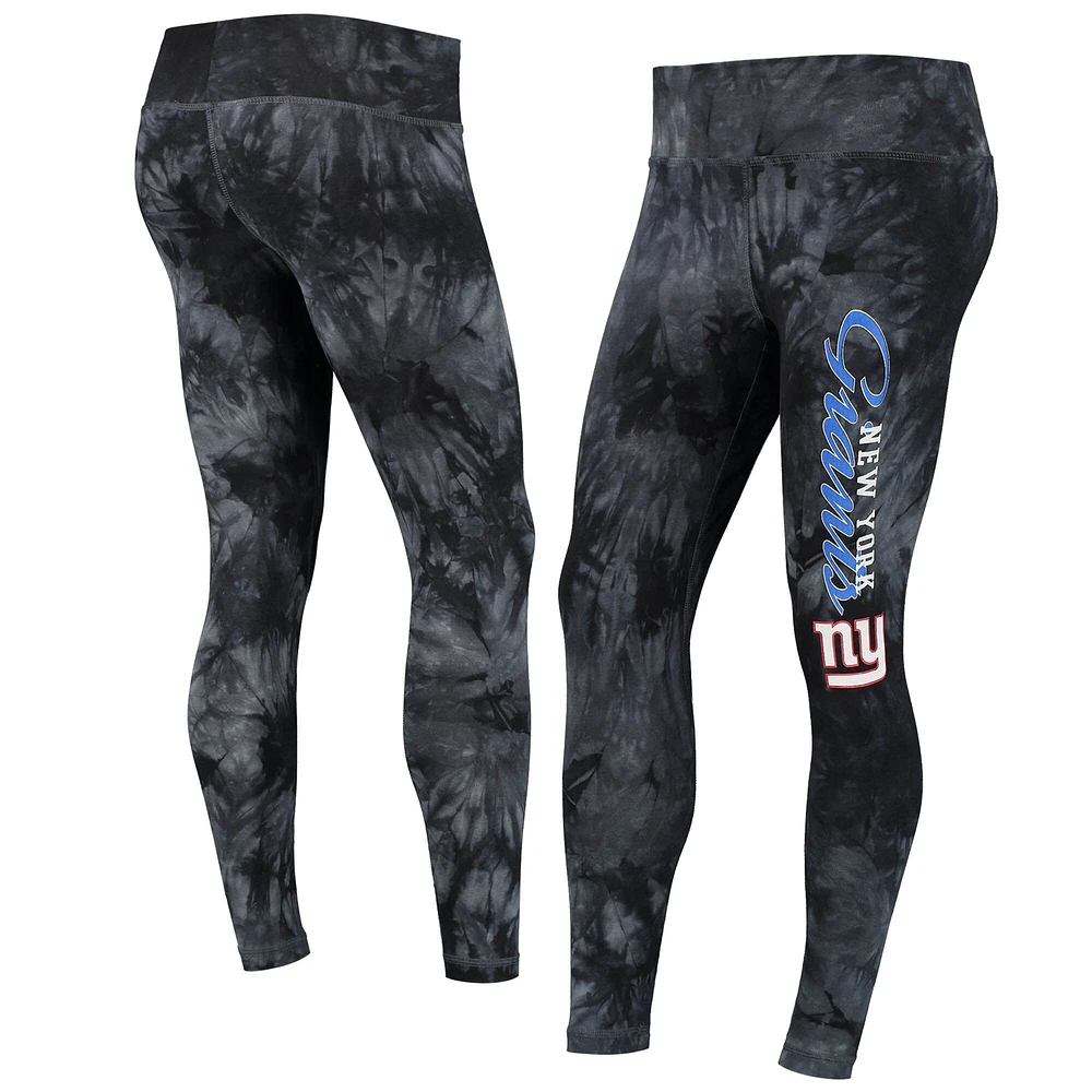 Legging tie-dye noir New York Giants Burst Concepts Sport pour femme