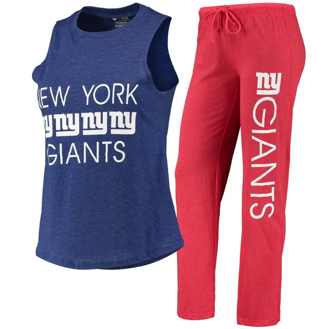 Women's Concepts Sport Red/Heathered Royal New York Giants Meter