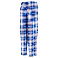 Women's Concepts Sport Royal New York Giants Ashford Plaid Knit Pants