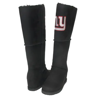 New York Giants Cuce Women's Suede Knee-High Boots - Black