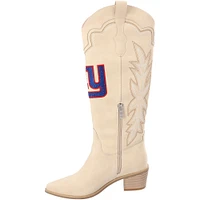 Bottes de cowboy Cuce crème New York Giants pour femmes