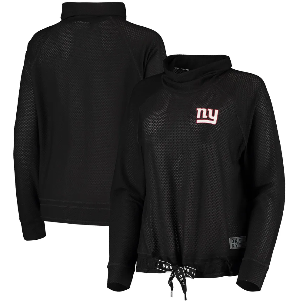 Lids New York Giants Concepts Sport Women's Granite Knit Pullover Sweatshirt  - Cream/Charcoal