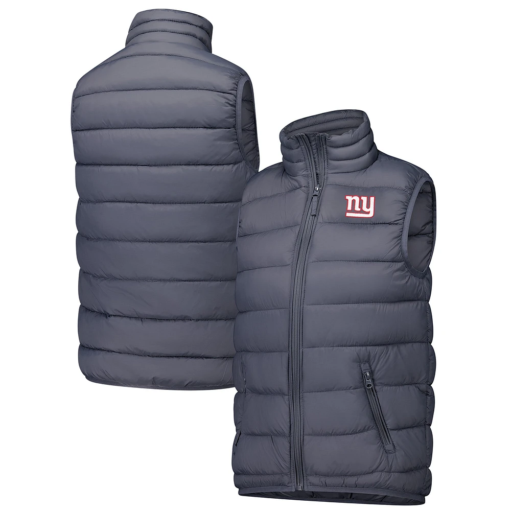 Women's  Dunbrooke Charcoal New York Giants Alberta Full-Zip Vest