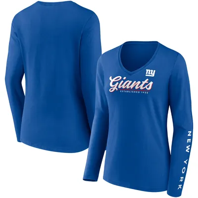 Lids New England Patriots Fanatics Branded Women's Drive Forward V-Neck  Long Sleeve T-Shirt - Navy