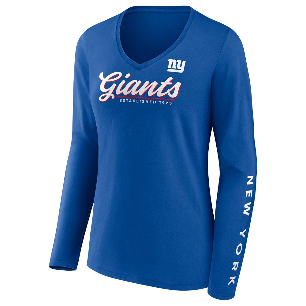 Ladies New York Giants V-tee. Ladies Large.